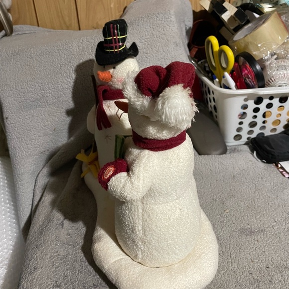 Hallmark Snowman Duo with Red and Black Accents - Picture 6 of 9